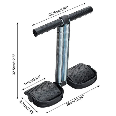 Tummy Trimmer Double Spring Resistance Trainer for Home Gym | Ab Exercise & Full Body Workout Equipment
