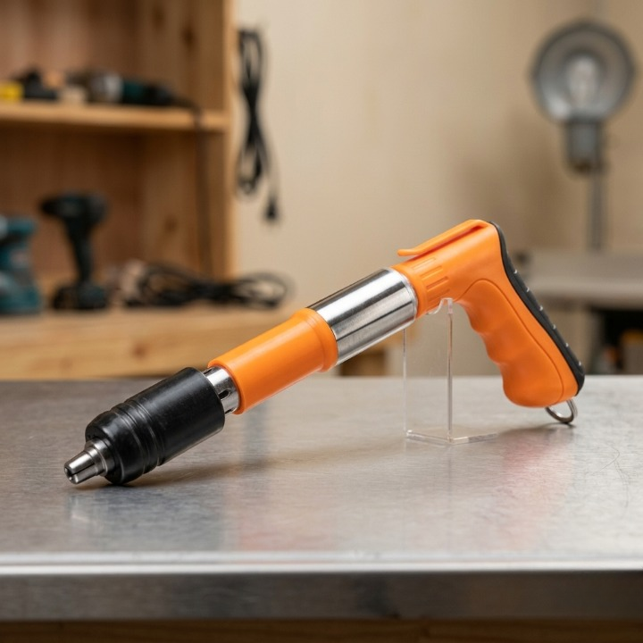 Heavy Duty Manual Steel Nail Gun Set for Concrete Walls | Portable Wall Fastening Tool with Accessories