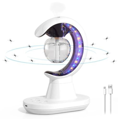Smart 3-in-1 Mosquito Repellent Air Humidifier & LED Night Lamp – USB Electric Insect Killer for Home, Bedroom & Office
