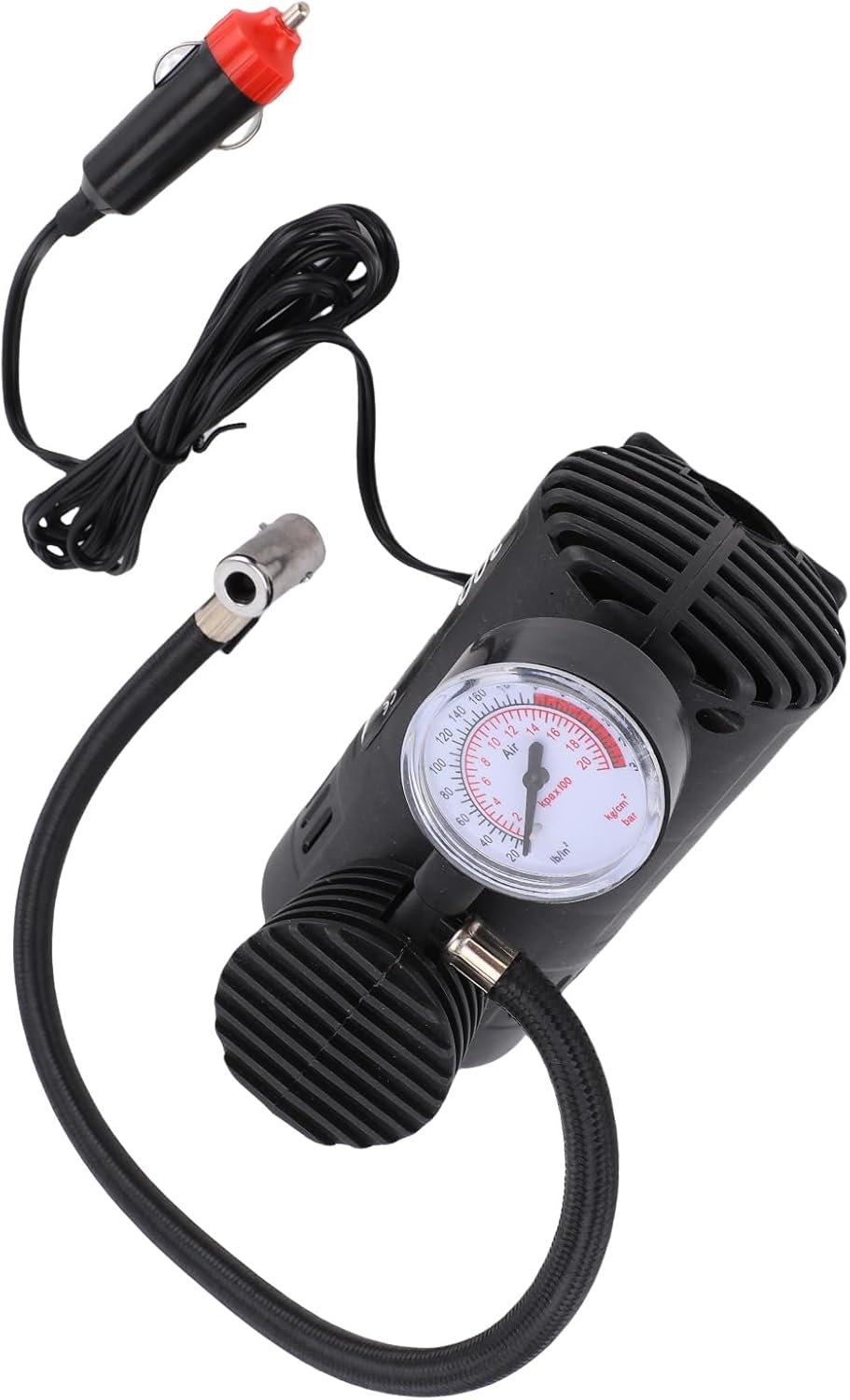 Mini 12V 300 PSI Portable Car Air Pump Electric Tyre Inflator Air Compressor for Cars, SUVs & Motorcycles
