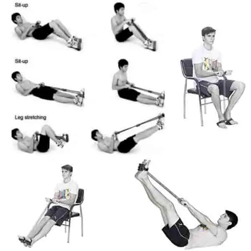 Tummy Trimmer Double Spring Resistance Trainer for Home Gym | Ab Exercise & Full Body Workout Equipment