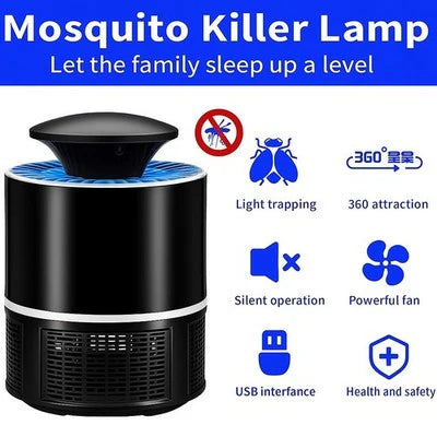 Electric Mosquito Trap Blue Light | Large Mosquito Killer Lamp | UV Mosquito Catcher | Indoor Bug Zapper (Random Color)