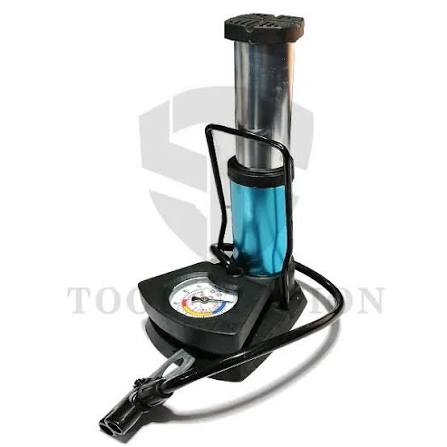 Foot & Hand Air Pump with Pressure Gauge for Car, Bike & Bicycle Tires | Portable Manual Inflator for Balls & Inflatables