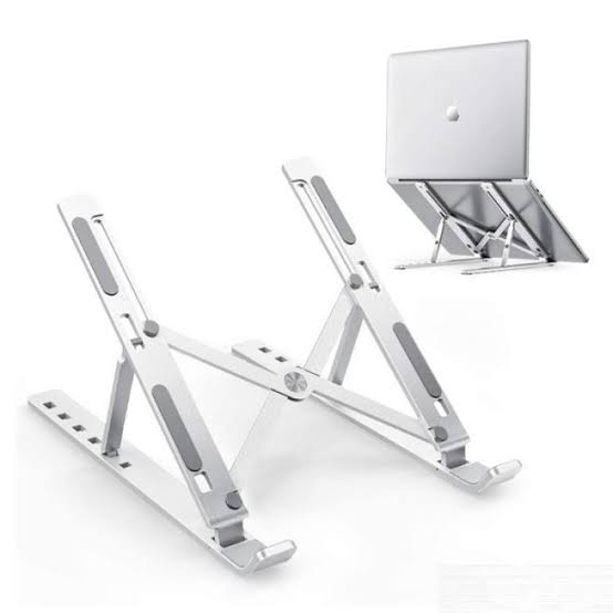 Aluminium Foldable Laptop Stand Adjustable Ergonomic Notebook Holder for 10-17 Inch Laptops