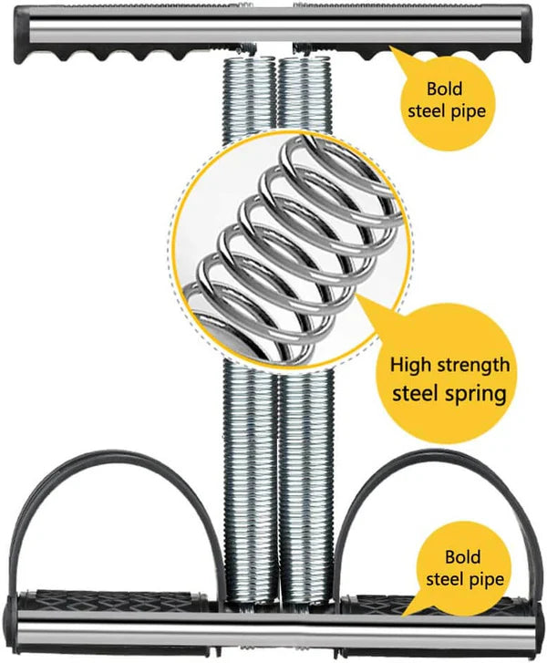 Tummy Trimmer Double Spring Resistance Trainer for Home Gym | Ab Exercise & Full Body Workout Equipment